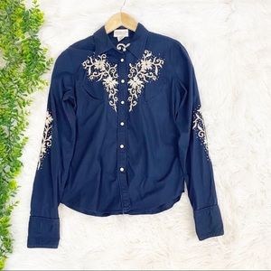 Denim & Supply Ralph Lauren Embroidered ButtonTop